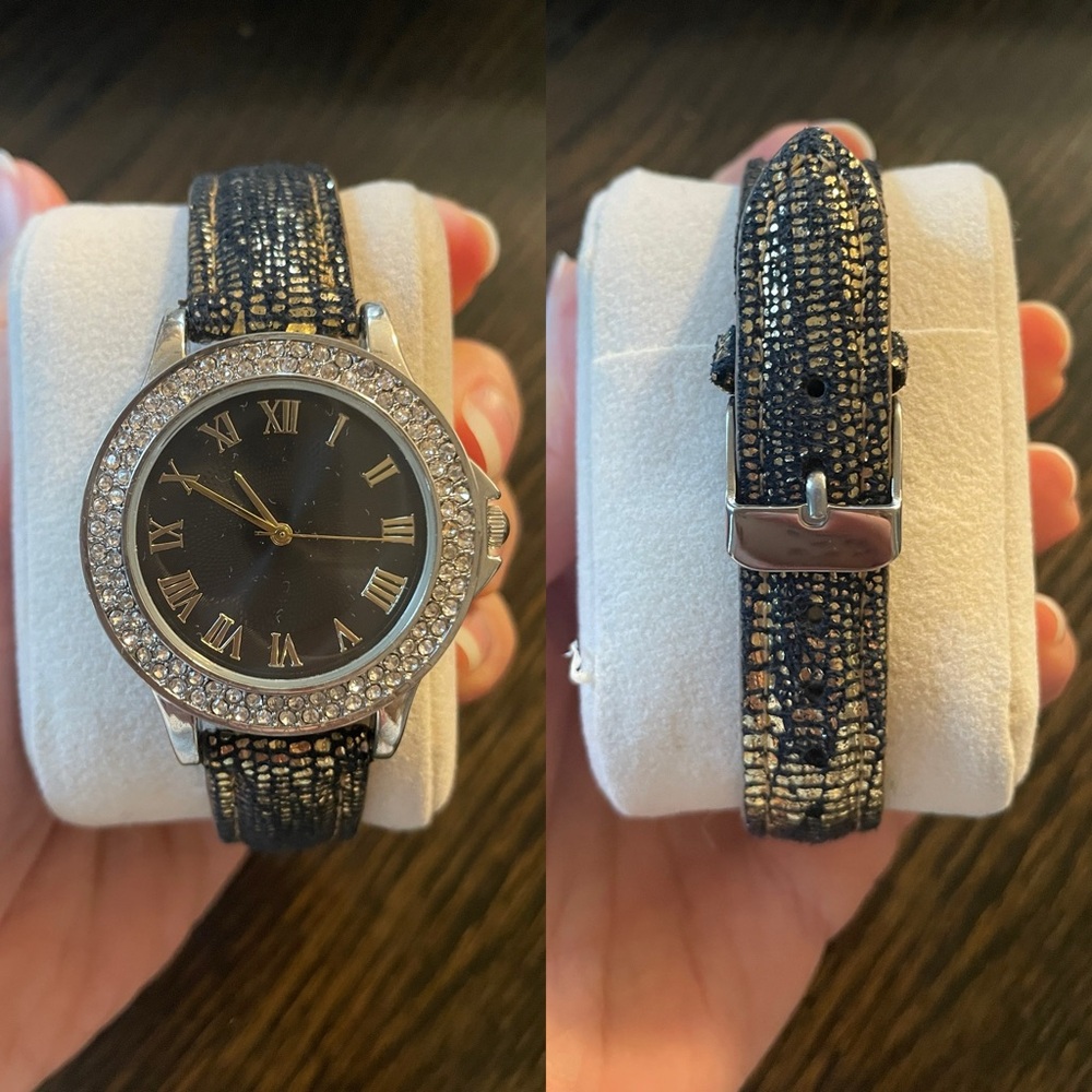 Target Black & Metallic Watch